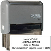 P13-Alaska Notary ClassiX Self-Inking Stamp 1" x 2-1/2"