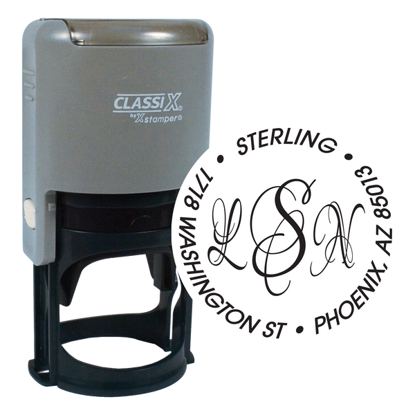 P16-MG7 Monogram Stamp 1-9/16" Diameter