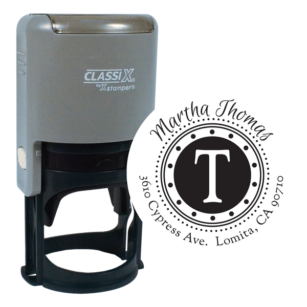 P16-MG9 Monogram Stamp 1-9/16" Diameter
