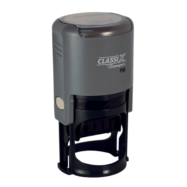 P36 - Self-Inking Round Date Stamp 1-1/2" Diameter