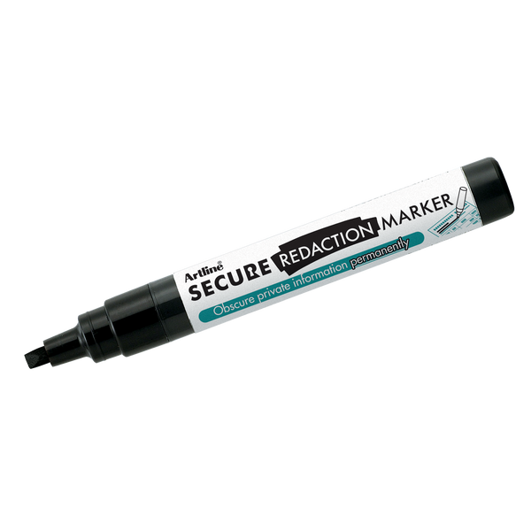Secure Redaction Marker | 4.0mm Chisel Tip