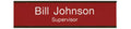 W30 - Standard Aluminum Wall Sign - (GOLD) Frame 2" x 8"