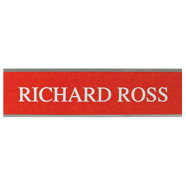 W31 - Standard Aluminum Wall Sign - (SLIVER) Frame 2" x 8"