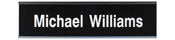 W31 - Standard Aluminum Wall Sign - (SLIVER) Frame 2" x 8"
