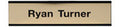 W32 - Standard Aluminum Wall Sign - (BLACK) Frame 2" x 8"
