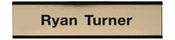 W32 - Standard Aluminum Wall Sign - (BLACK) Frame 2" x 8"