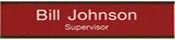 W35 - Standard Aluminum Wall Sign - (GOLD) Frame 2" x 10"