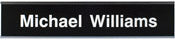 W36 - Standard Aluminum Wall Sign - (SILVER) Frame 2" x 10"