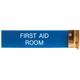 W40 - Aluminum Corridor Sign - (GOLD) Frame 2" x 8"