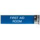 W41 - Aluminum Corridor Sign - (SILVER) Frame 2" x 8"