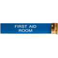 W45 - Aluminum Corridor Sign - (GOLD) Frame 2" x 10"