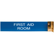 W45 - Aluminum Corridor Sign - (GOLD) Frame 2" x 10"