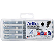 Drawing System Pens 4PK 0.2mm, 0.4mm, 0.6mm, 0.8mm EK-230