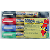 Twin-Nib 4PK Whiteboard Markers EK-525T (Assorted)