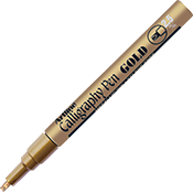 Calligraphy Tip Metallic Paint Markers Sold Individually