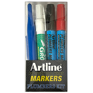 Plumbers Markers Professional Series Kit 4-Pack