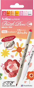 Supreme Brush Nib Floral Set 7-Pack
