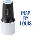 F20 - Industrial Large Inspection Stamp - with/Straight Text 3/4" Diameter