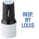 F20 - Industrial Large Inspection Stamp - with/Straight Text 3/4" Diameter