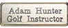 J65 - Name Badge Gold Frame 1-1/2" x 3"