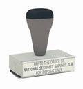 T01 - ClassiX Traditional - Real Rubber Message Stamp 1/4" x 2-13/16"